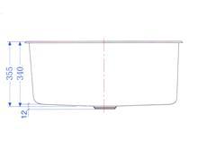 Ceramic /Epoxy/PP Laboratory Sinks Dimensions